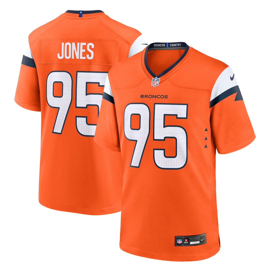 Sai'vion Jones Denver Broncos Nike Team Game Jersey -  Orange
