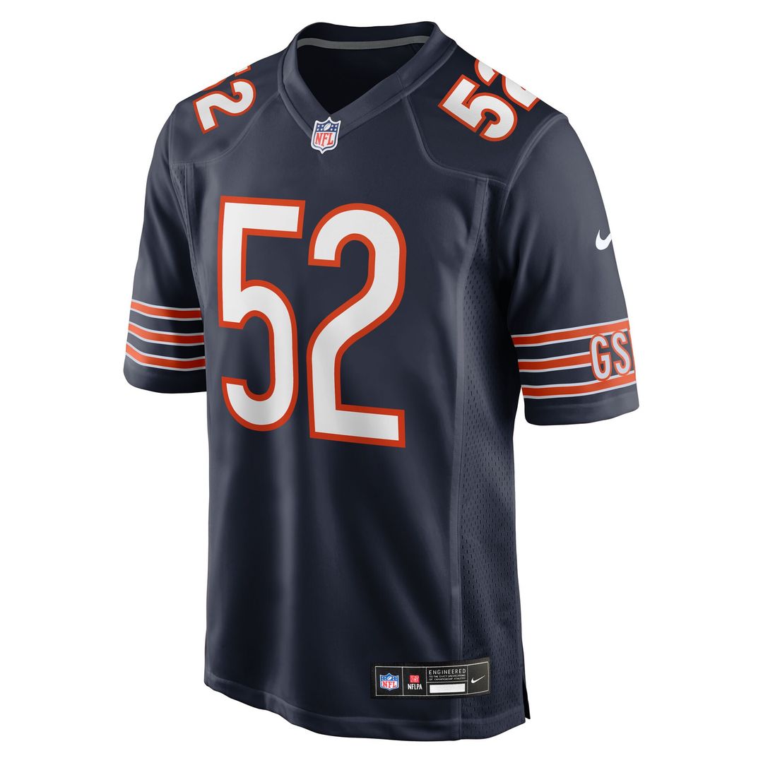Drew Dalman Chicago Bears Nike Team Game Jersey -  Navy
