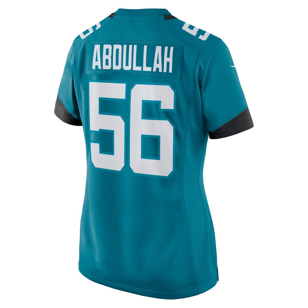 Yasir Abdullah Jacksonville Jaguars Nike Women's Team Game Jersey -  Teal