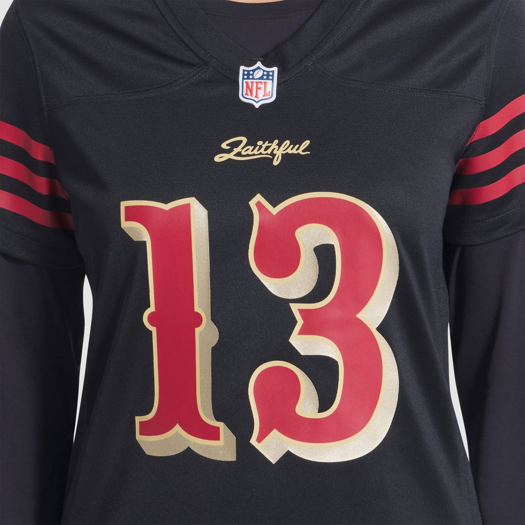 Brock Purdy San Francisco 49ers Nike Women's 2025 Rivalries Collection Game Jersey - Black
