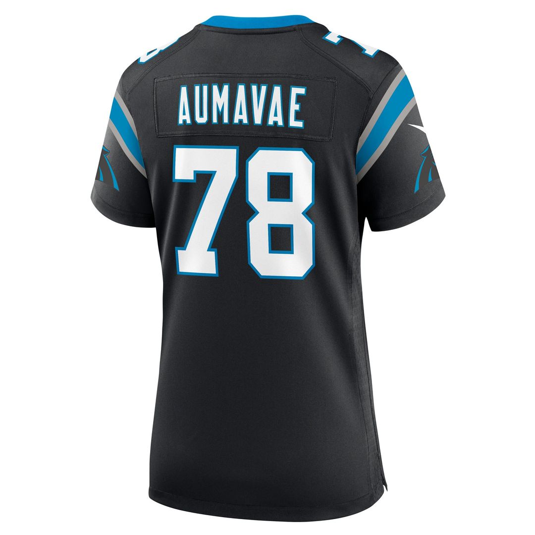 Popo Aumavae Carolina Panthers Nike Women's Team Game Jersey -  Black
