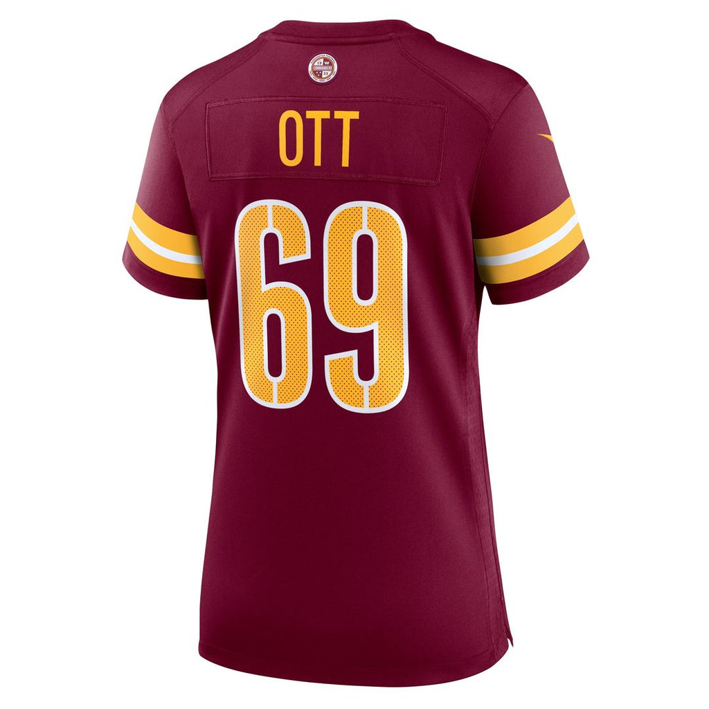 Tyler Ott Washington Commanders Nike Women's Team Game Jersey -  Burgundy