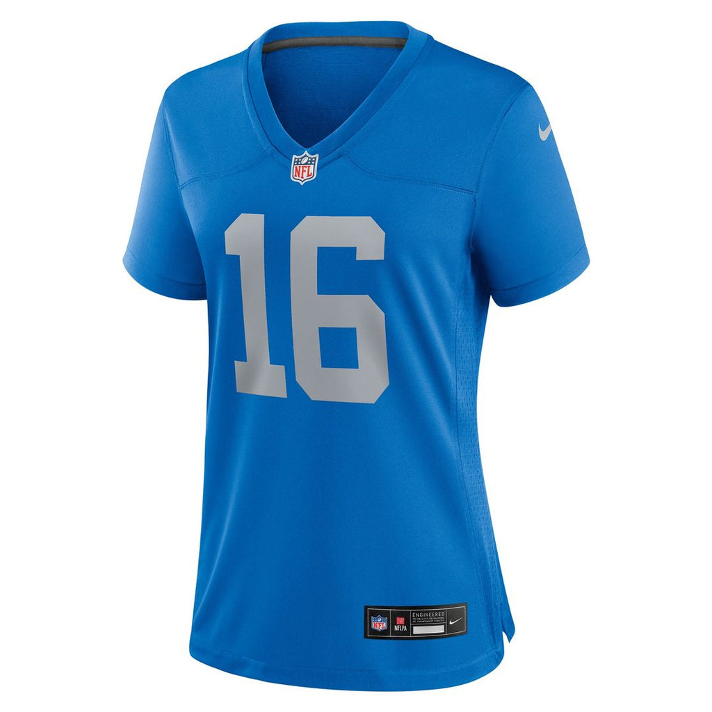 Jared Goff Detroit Lions Nike Women's Alternate Game Jersey - Blue