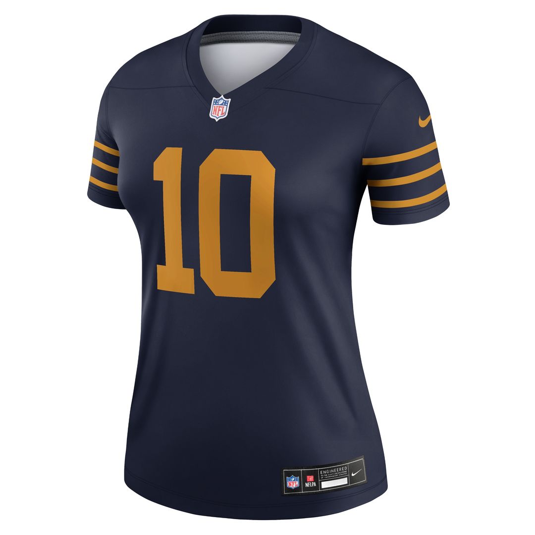 Jordan Love Green Bay Packers Nike Women's The 1923 Classic Legend Player Dri-FIT Top - Navy