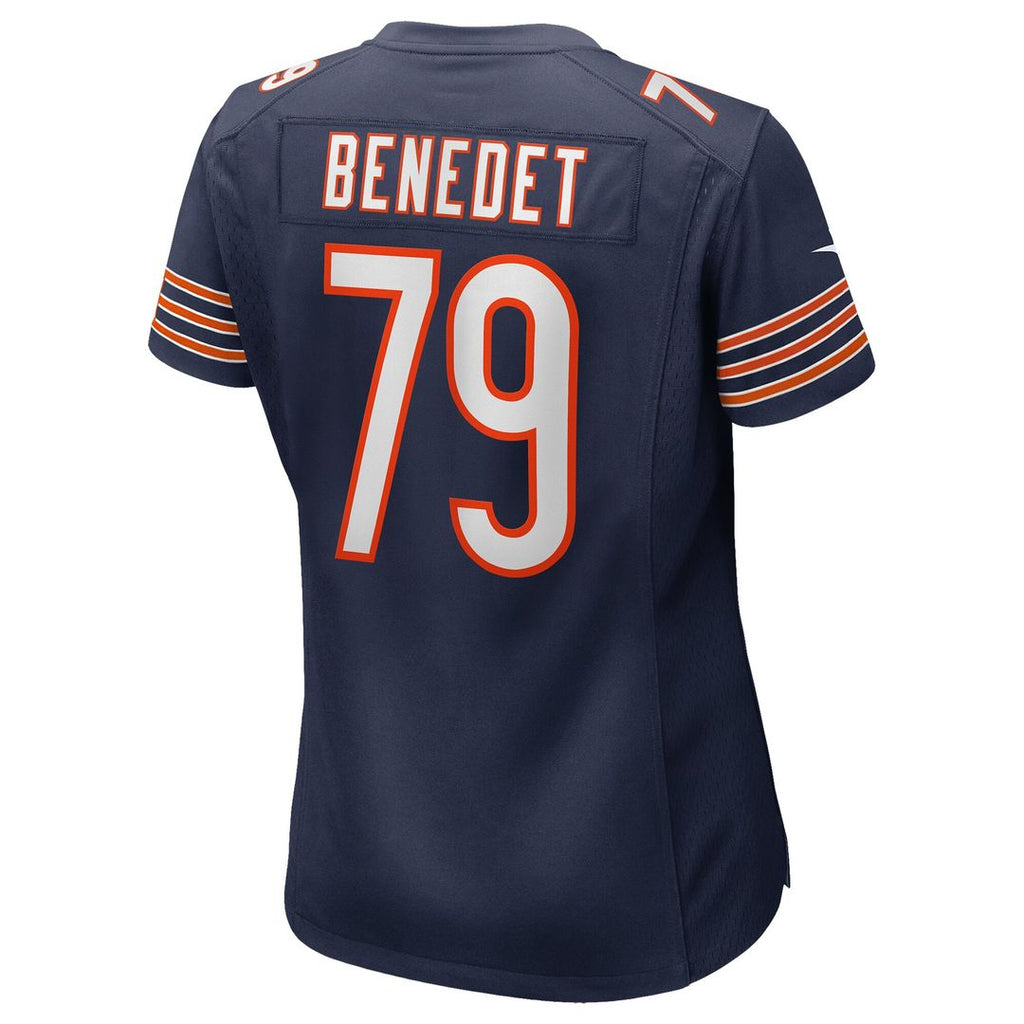 Theo Benedet Chicago Bears Nike Women's Team Game Jersey -  Navy
