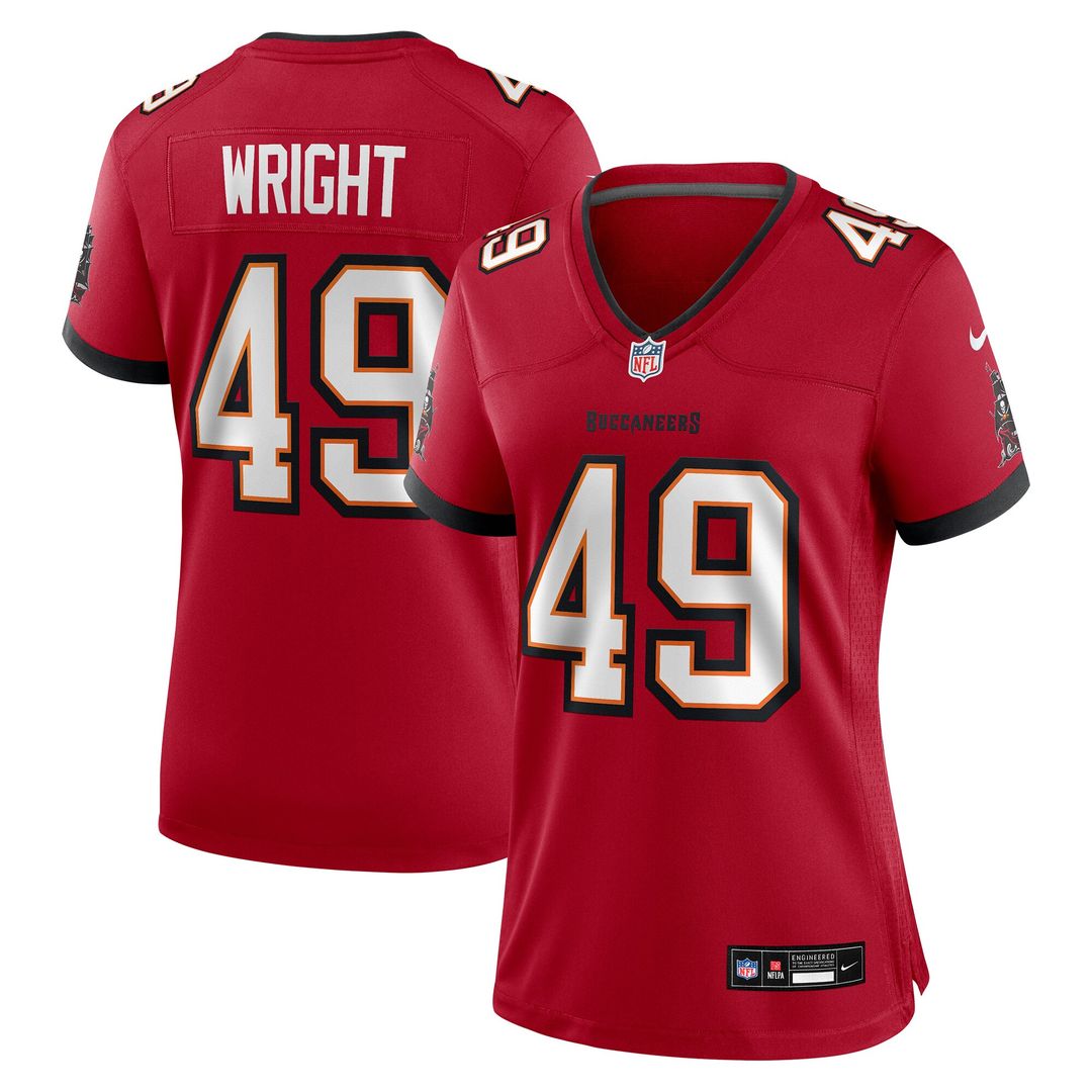 Owen Wright Tampa Bay Buccaneers Nike Women's Team  Game Jersey -  Red