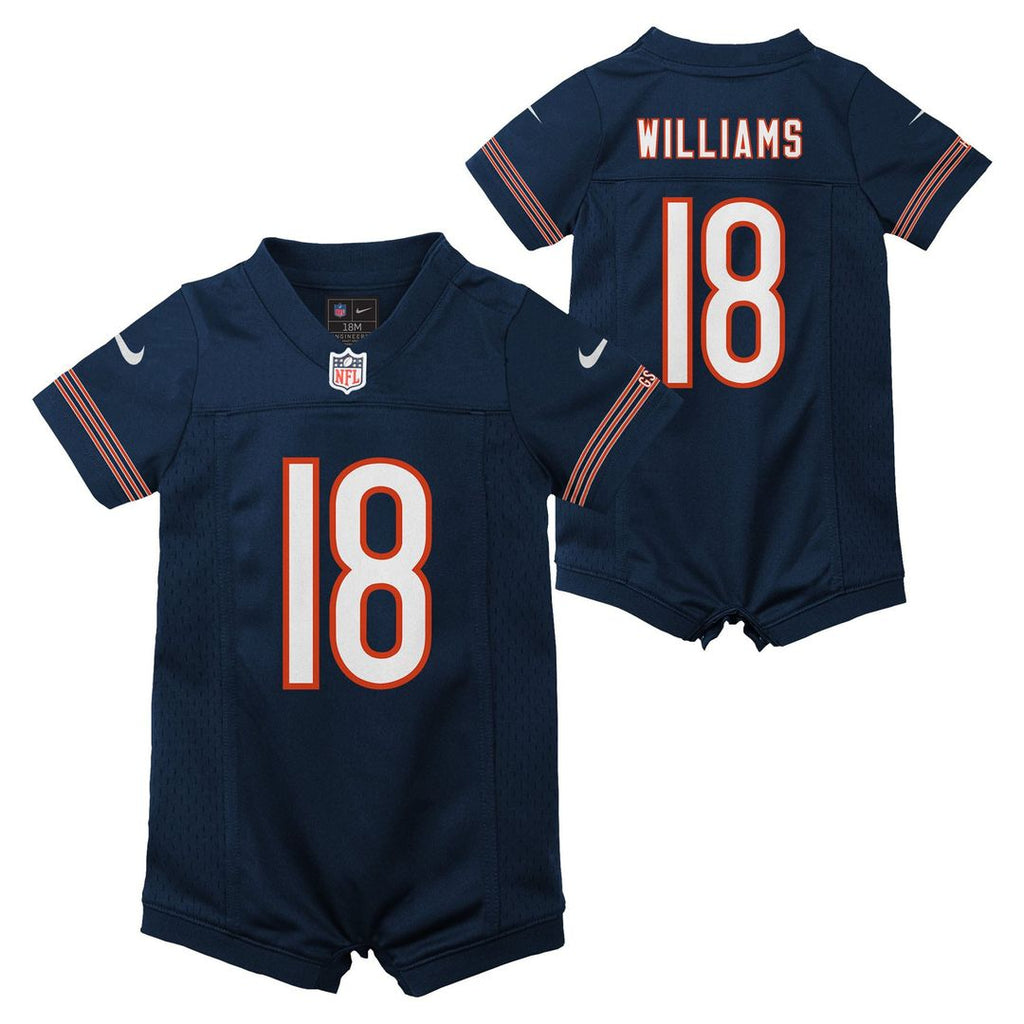 Caleb Williams Chicago Bears Nike Newborn & Infant Game Romper Jersey - Navy