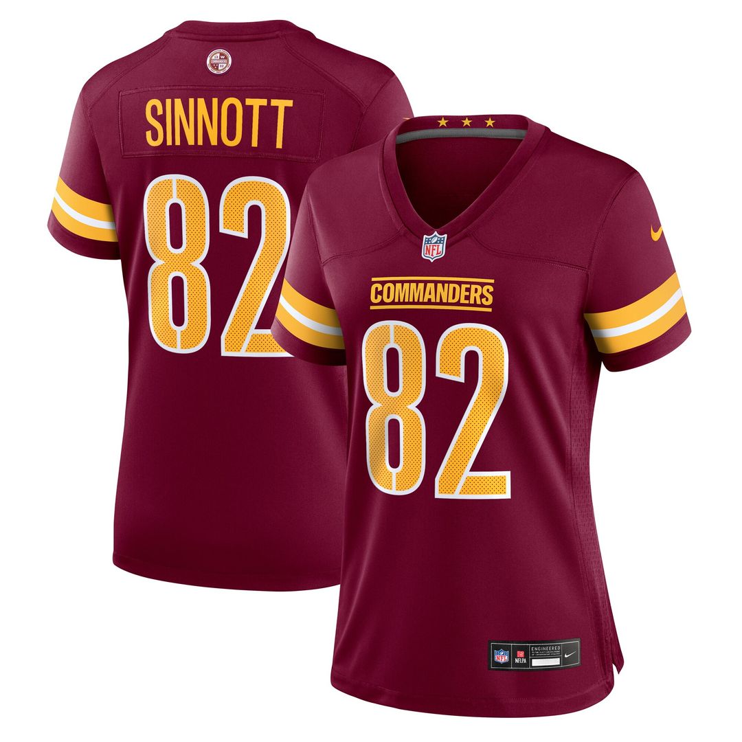 Ben Sinnott Washington Commanders Nike Women's Team Game Jersey -  Burgundy