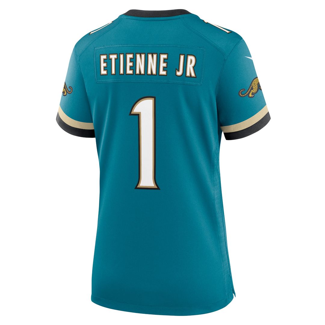Travis Etienne Jr Jacksonville Jaguars Nike Women's Prowler Throwback Game Jersey - Teal
