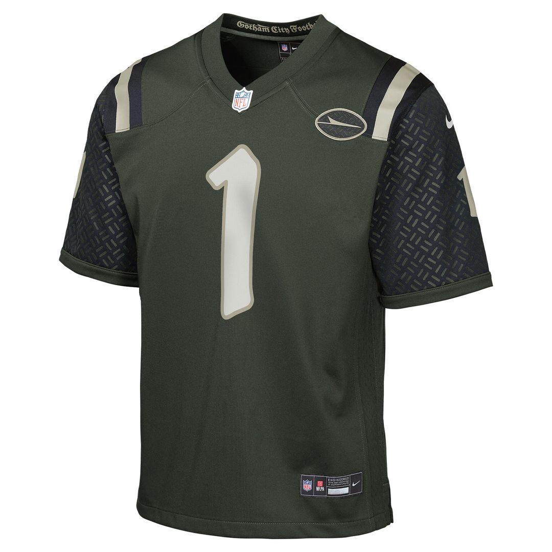 Ahmad Sauce Gardner New York Jets Nike Youth 2025 Rivalries Collection Game Jersey - Gotham Green