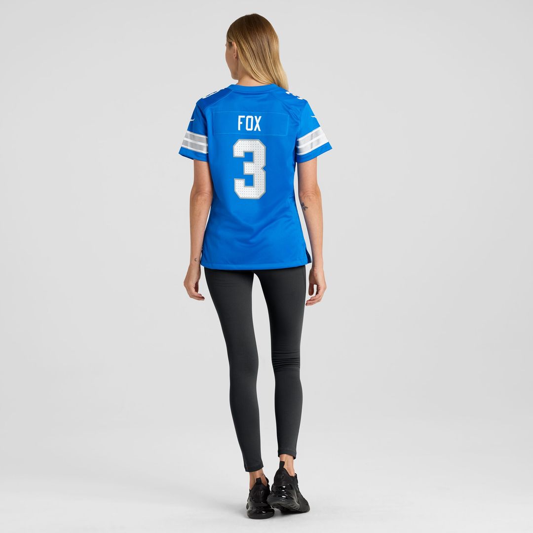 Jack Fox Detroit Lions Nike Women's Team Game Jersey -  Blue