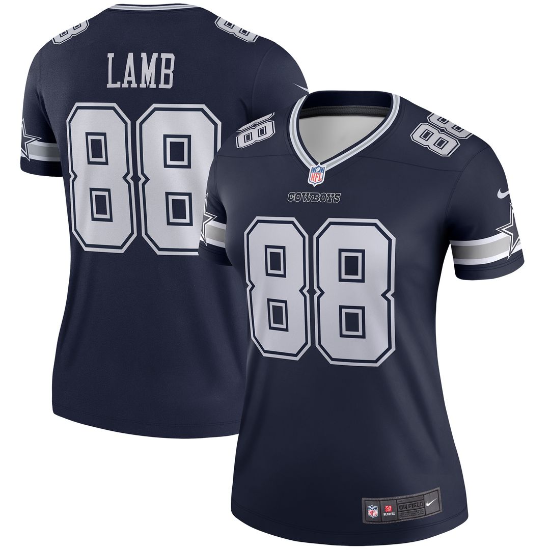 CeeDee Lamb Dallas Cowboys Nike Women's Legend Player Performance Top -  Navy