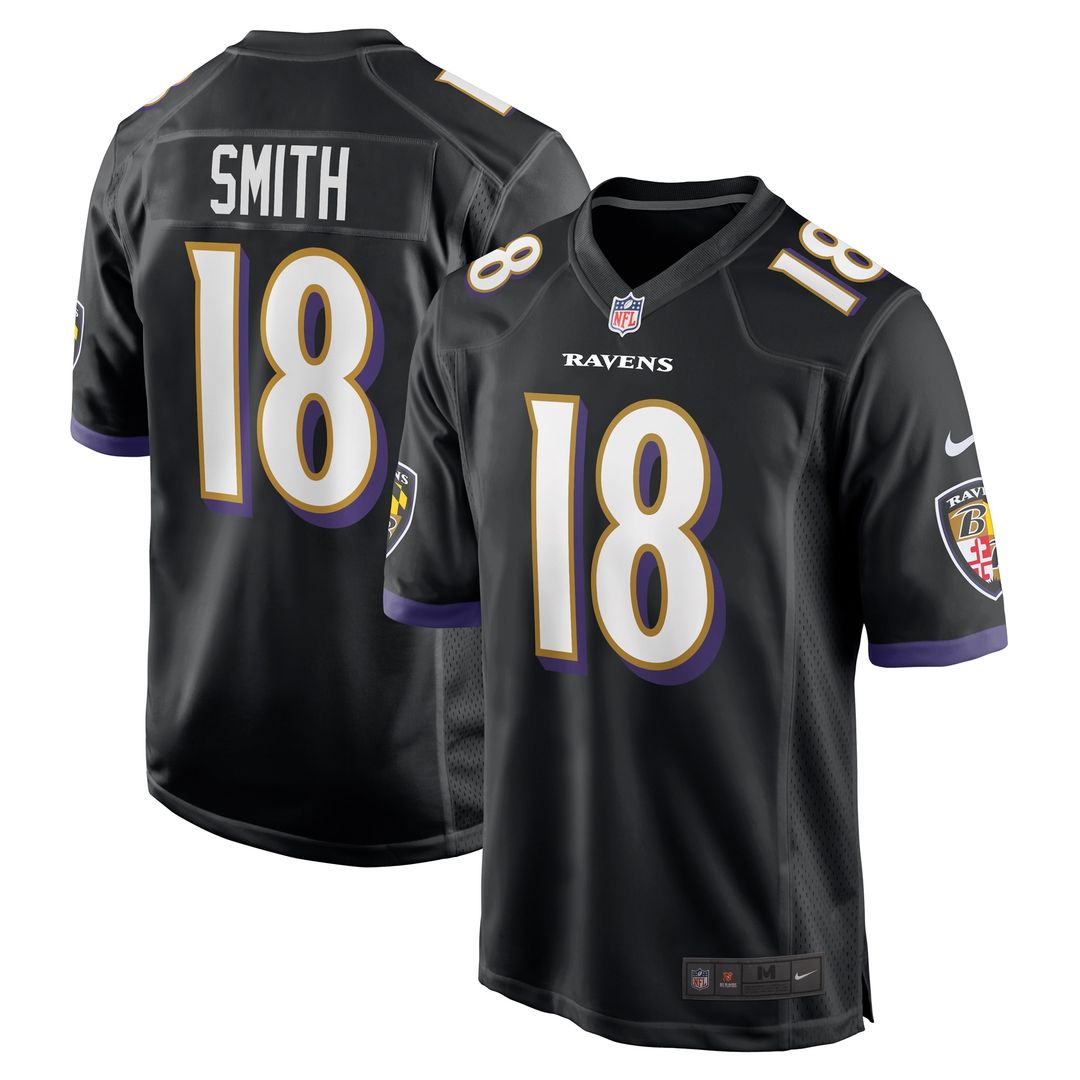 Roquan Smith Baltimore Ravens Nike Alternate Game Jersey - Black