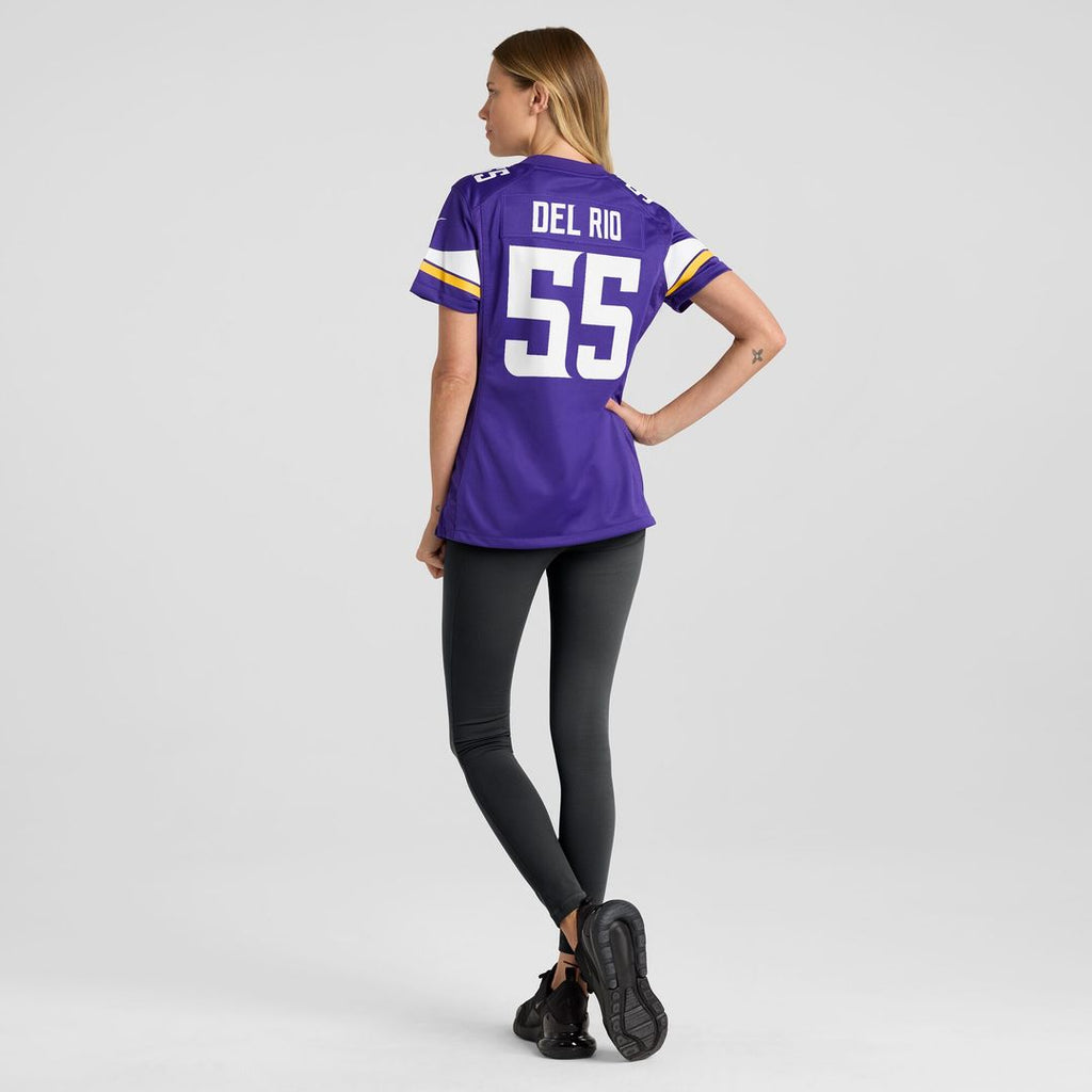 Jack Del Rio Minnesota Vikings Nike Women's Game Retired Player Jersey - Purple