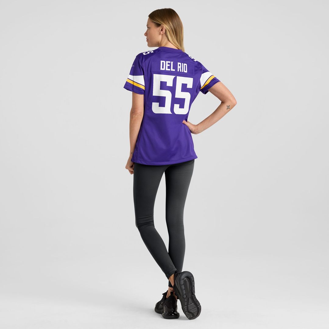 Jack Del Rio Minnesota Vikings Nike Women's Game Retired Player Jersey - Purple