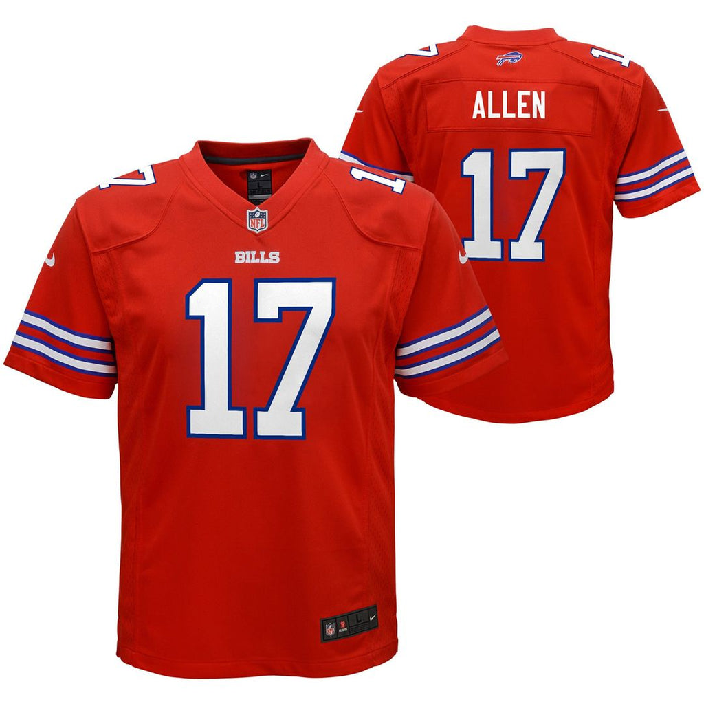 Josh Allen Buffalo Bills Nike Youth Game Jersey - Red