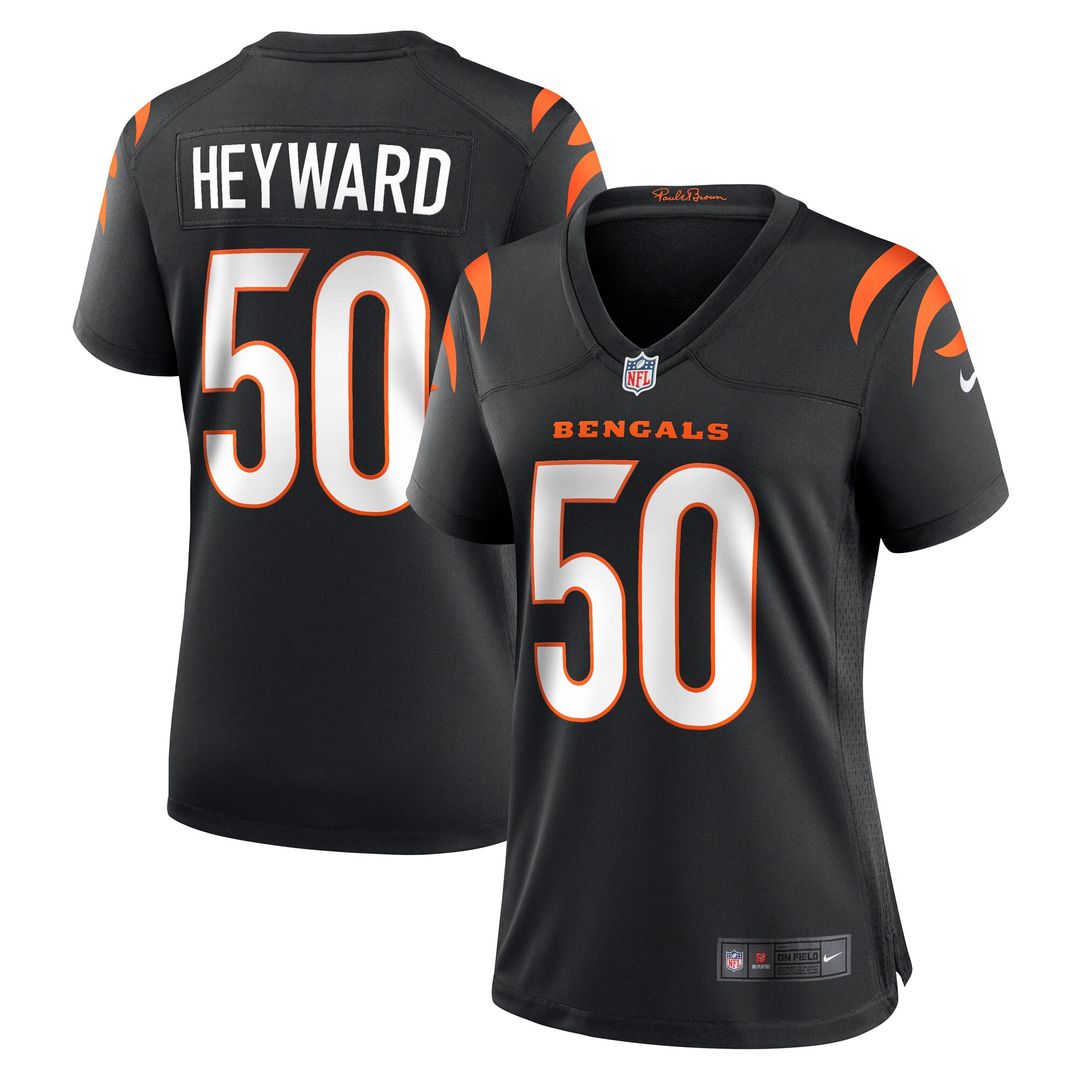 Shaka Heyward Cincinnati Bengals Nike Women's Team Game Jersey -  Black