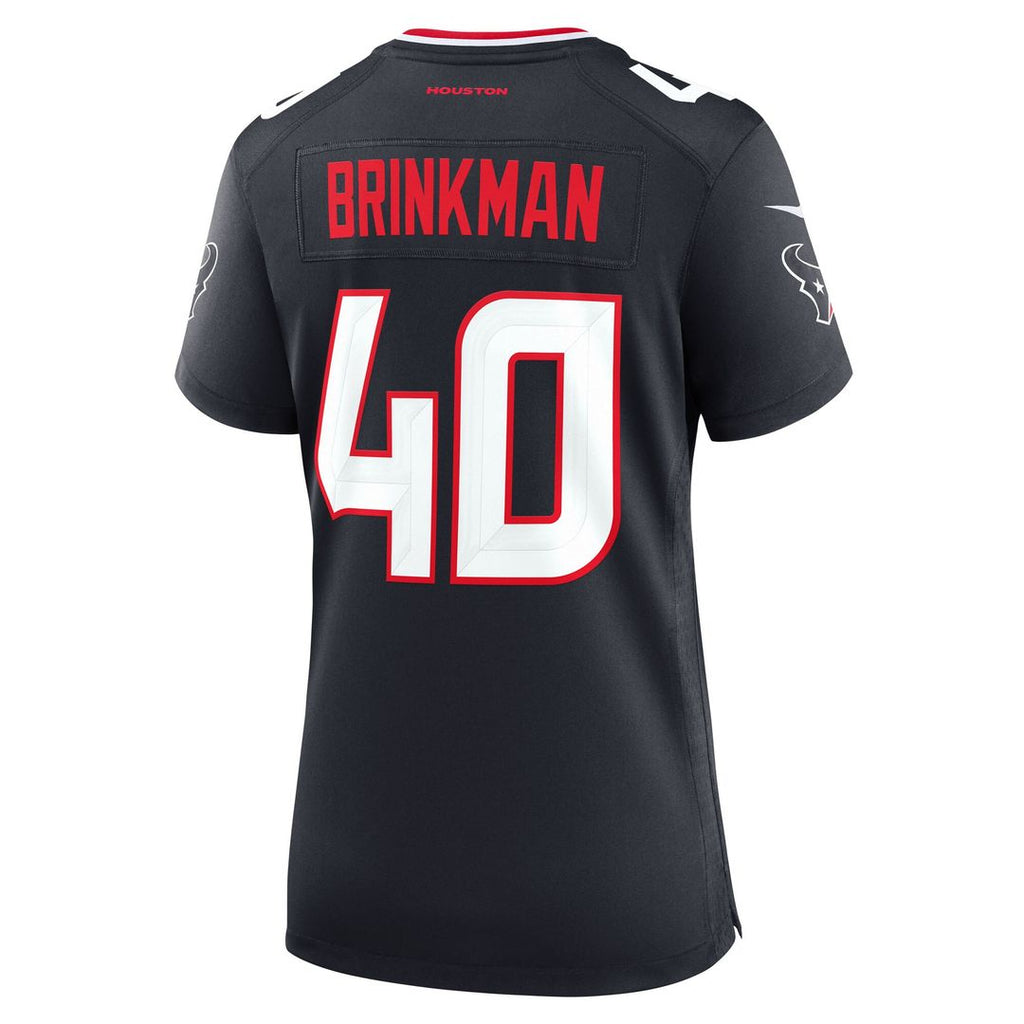 Austin Brinkman Houston Texans Nike Women's Team Game Jersey -  Navy