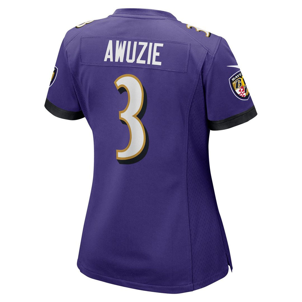 Chidobe Awuzie Baltimore Ravens Nike Women's Team Game Jersey -  Purple