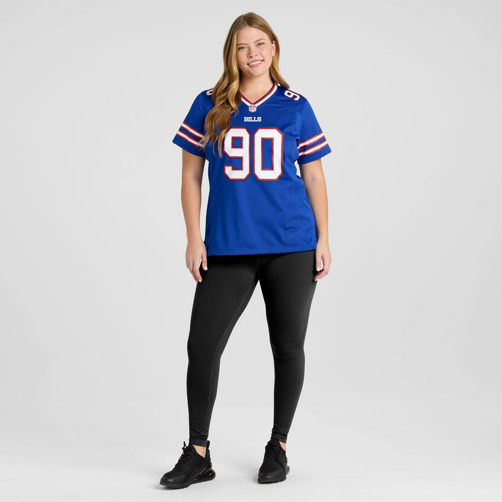 DeWayne Carter Buffalo Bills Nike Women's  Game Jersey -  Royal