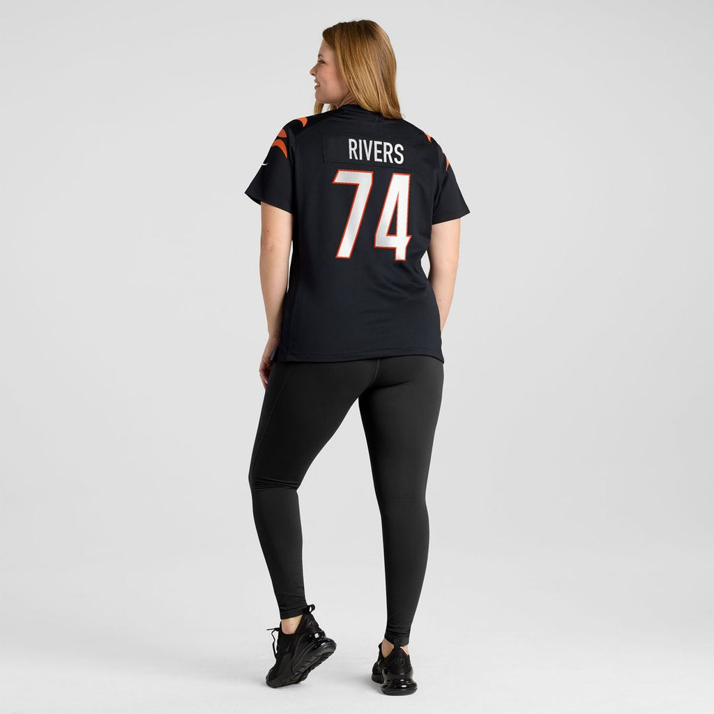 Jalen Rivers Cincinnati Bengals Nike Women's Team Game Jersey -  Black
