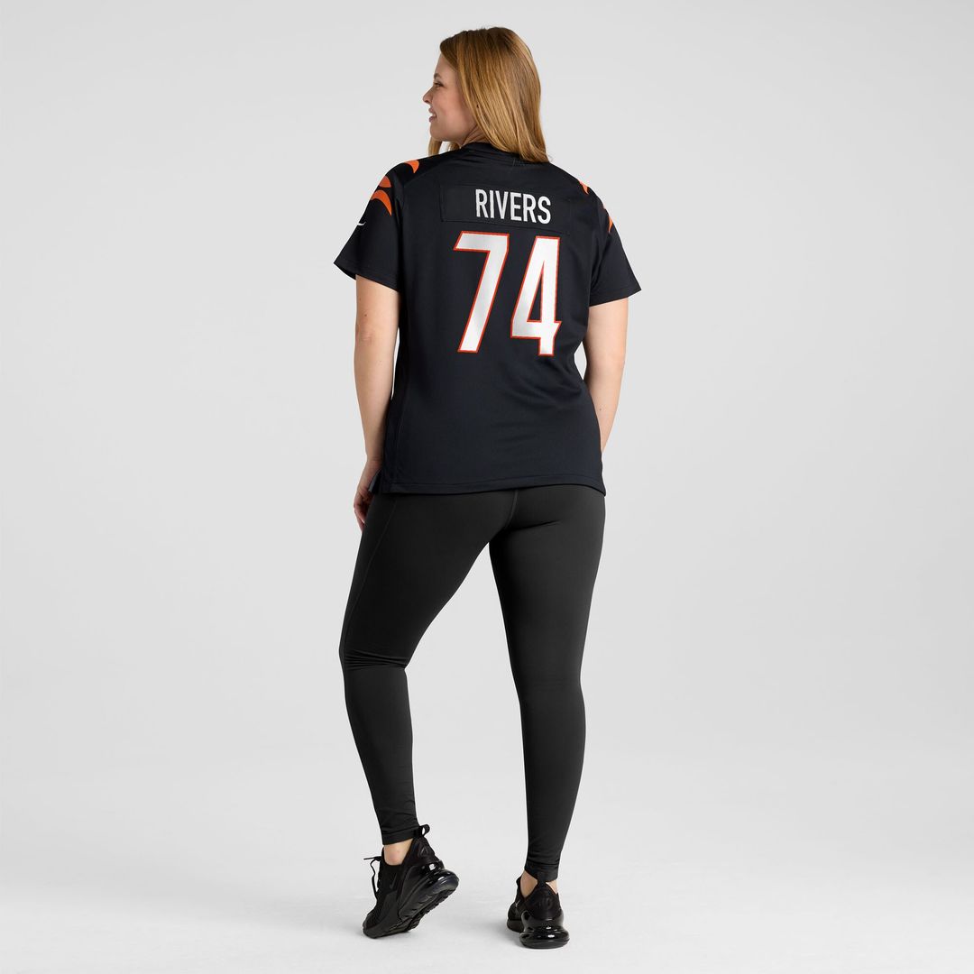 Jalen Rivers Cincinnati Bengals Nike Women's Team Game Jersey -  Black