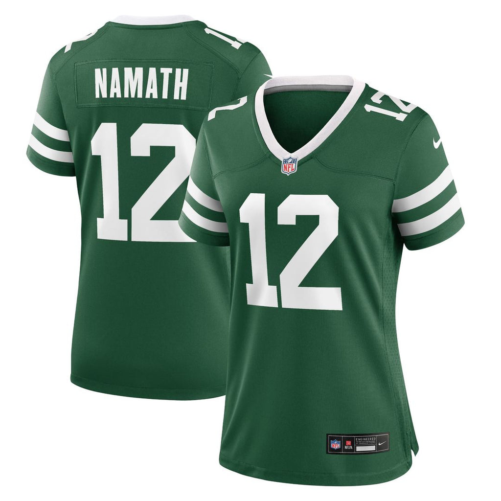 Joe Namath New York Jets Nike Women's Retired Player Game Jersey - Legacy Green