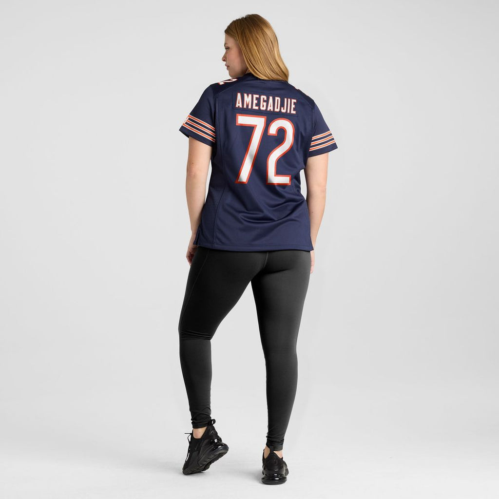 Kiran Amegadjie Chicago Bears Nike Women's  Game Jersey -  Navy