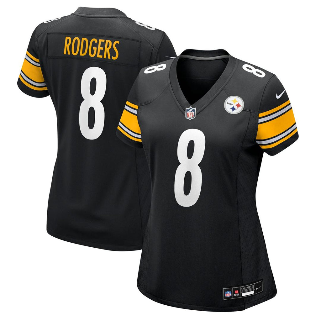 Aaron Rodgers Pittsburgh Steelers Nike Women's Game Jersey - Black