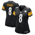 Aaron Rodgers Pittsburgh Steelers Nike Women's Game Jersey - Black