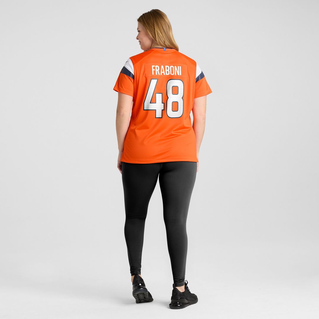 Mitchell Fraboni Denver Broncos Nike Women's Team Game Jersey -  Orange