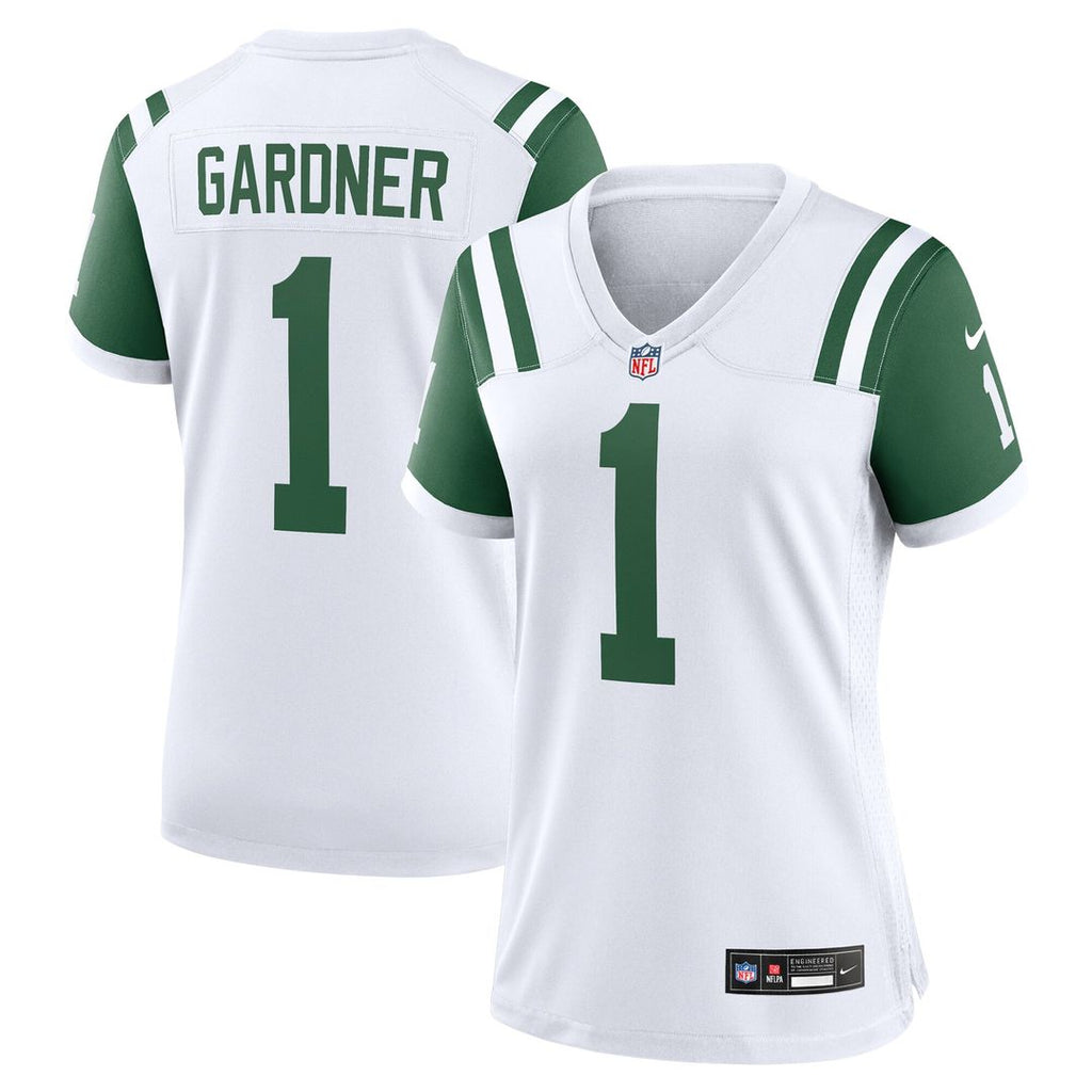 Ahmad Sauce Gardner New York Jets Nike Women's Classic Alternate Game Jersey - White