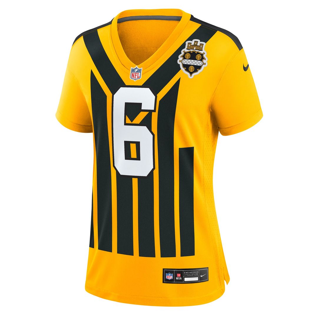 Patrick Queen Pittsburgh Steelers Nike Women's Alternate 1933 Throwback Game Jersey - Gold