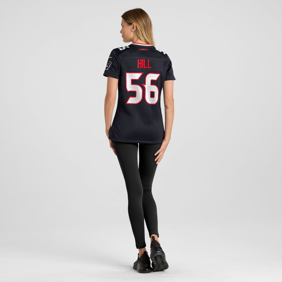 Jamal Hill Houston Texans Nike Women's Team Game Jersey -  Navy