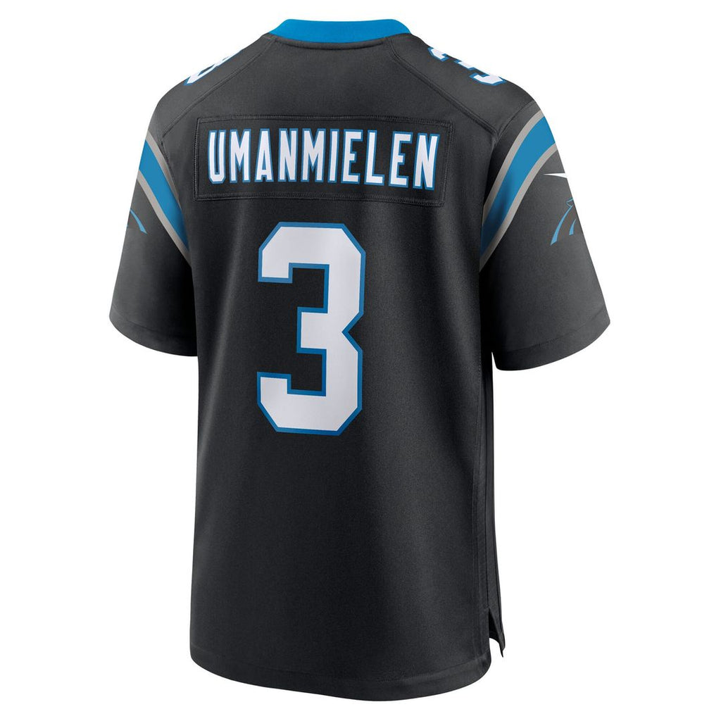 Princely Umanmielen Carolina Panthers Nike Team Game Jersey -  Black