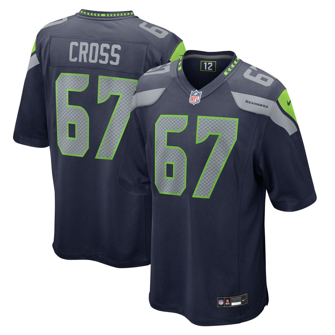 Charles Cross Seattle Seahawks Nike  Game Jersey -  College Navy