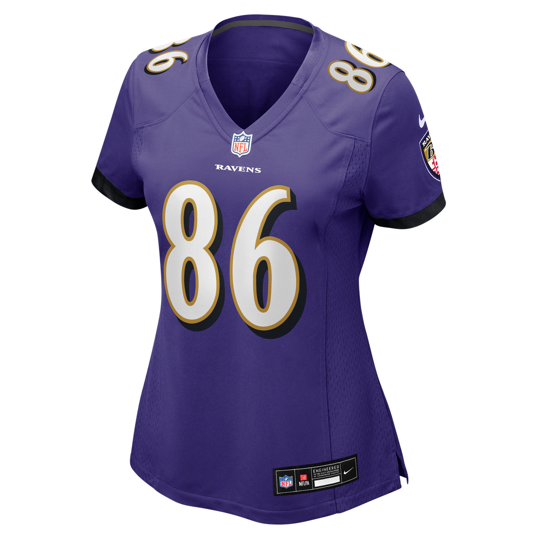 Cornelius Johnson Baltimore Ravens Nike Women's Team Game Jersey -  Purple