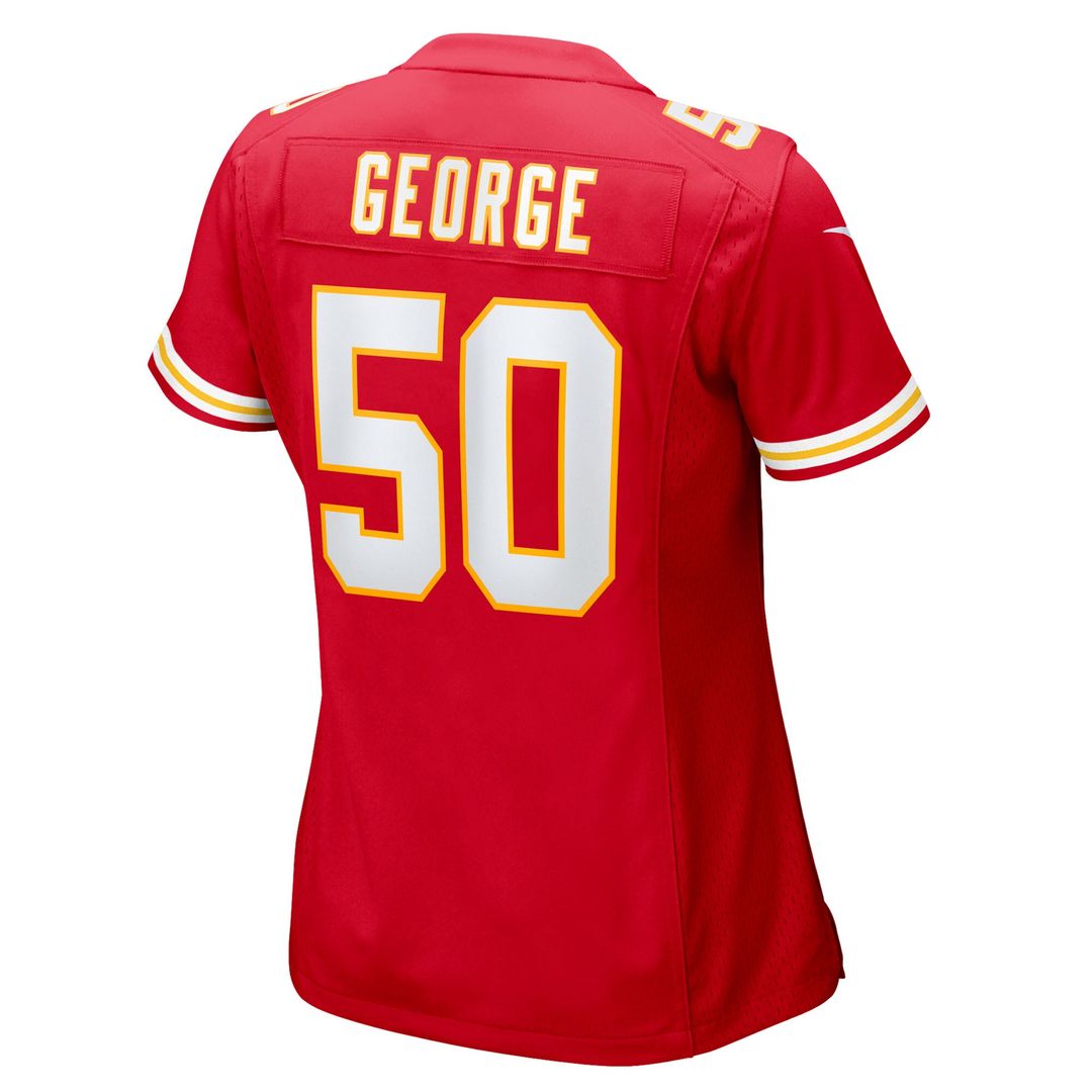 Brandon George Kansas City Chiefs Nike Women's Team Game Jersey -  Red