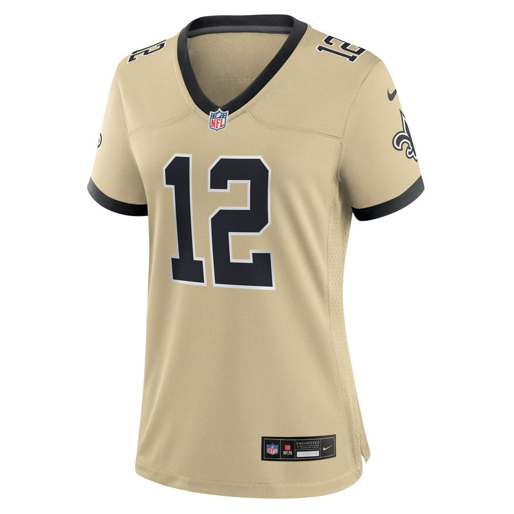 Chris Olave New Orleans Saints Nike Women's Gameday Golds Alternate Game Player Jersey - Gold