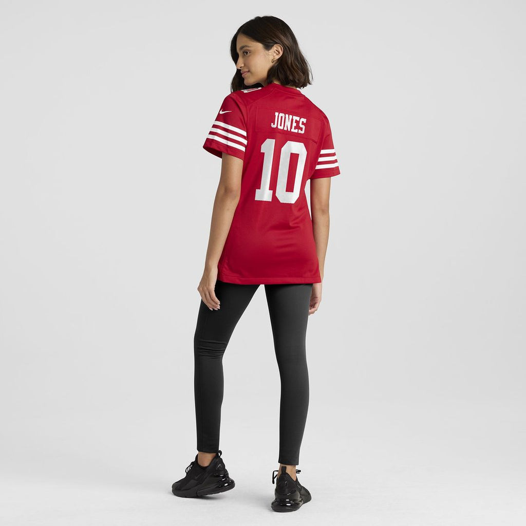 Mac Jones San Francisco 49ers Nike Women's Team Game Jersey -  Scarlet