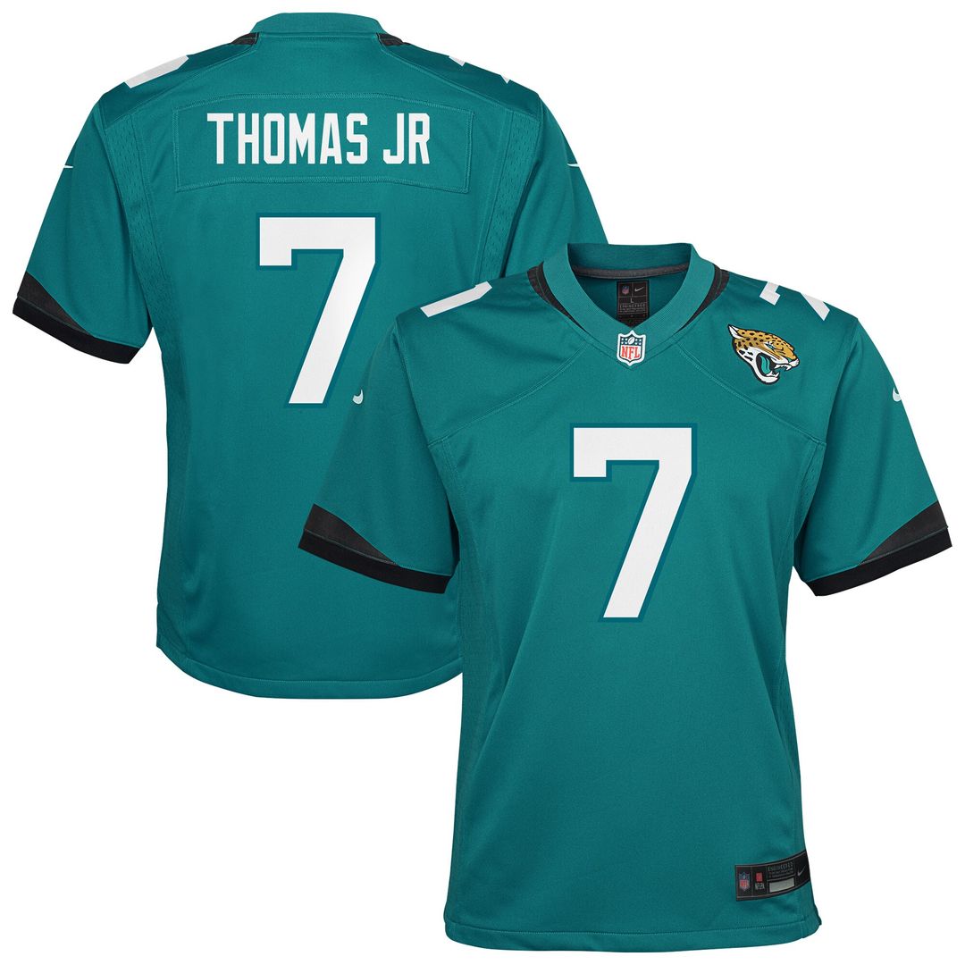 Brian Thomas Jr. Jacksonville Jaguars Nike Youth Team Game Jersey - Teal