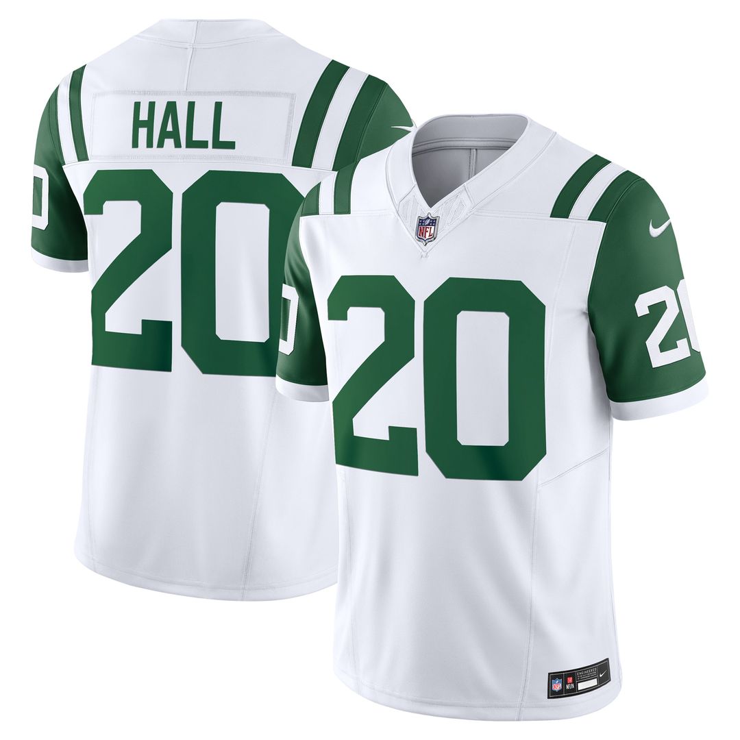Breece Hall New York Jets Nike Classic Alternate Vapor F.U.S.E. Limited Jersey - White
