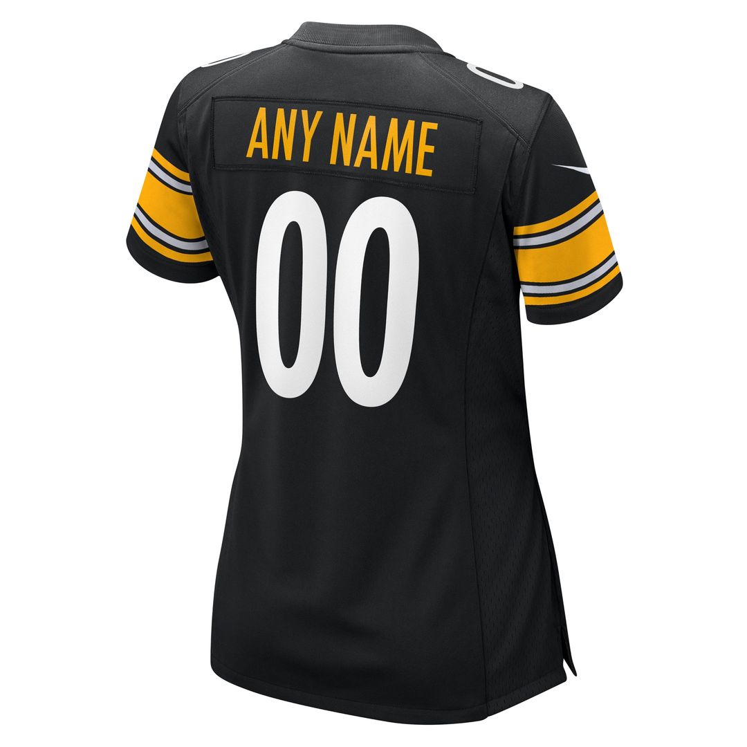 Pittsburgh Steelers Nike Women's Custom Game Jersey - Black