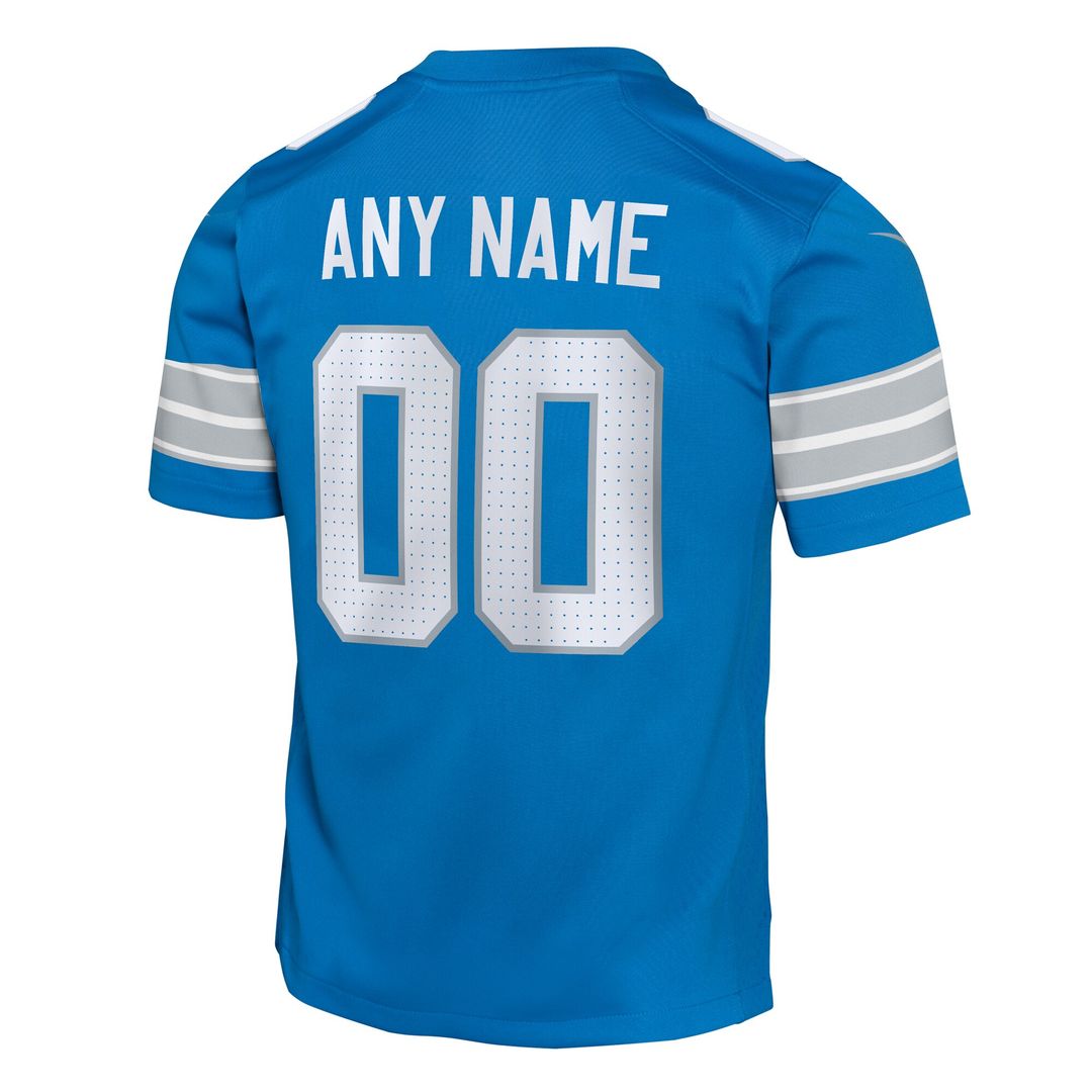 Detroit Lions Nike Youth Custom Game Jersey - Blue