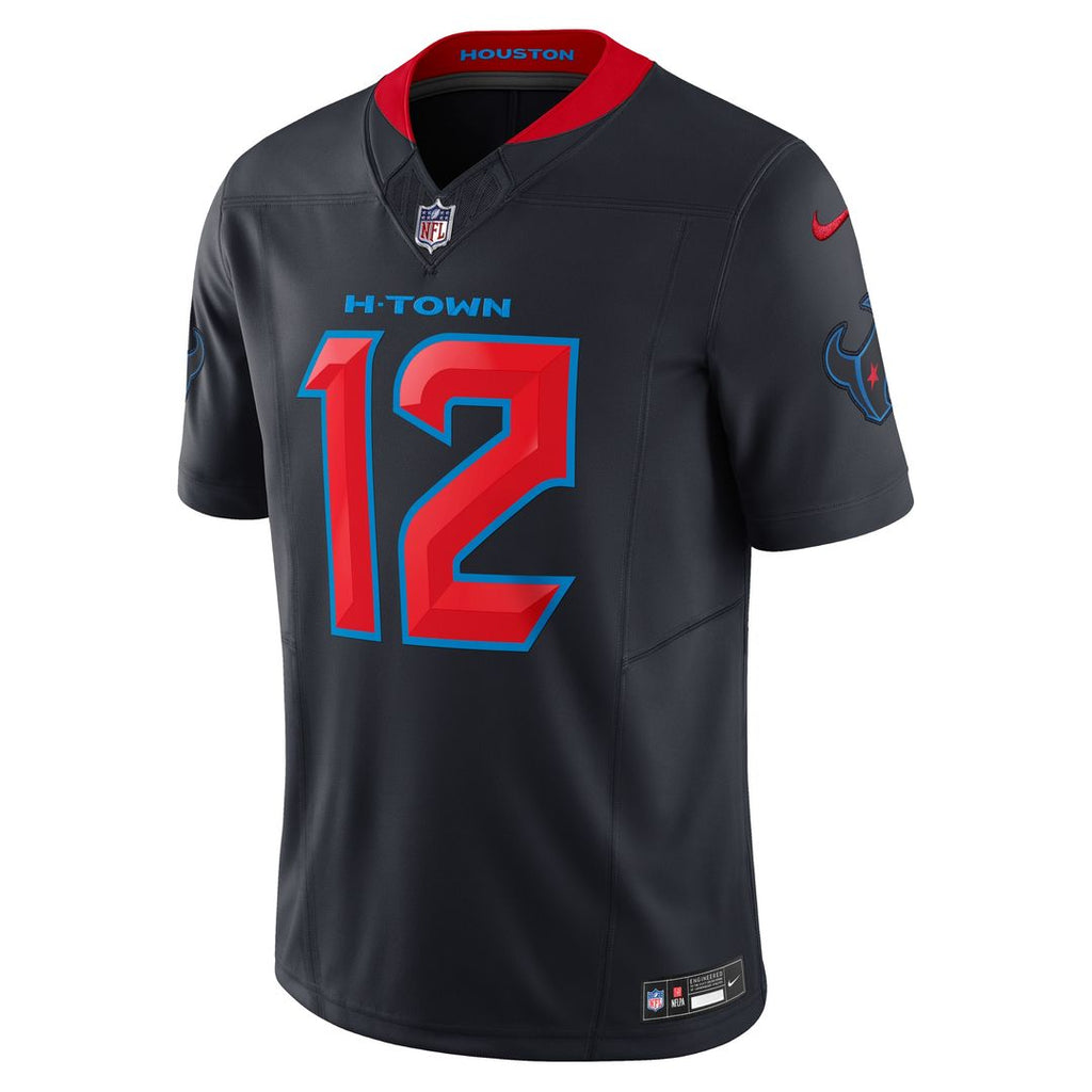 Nico Collins Houston Texans Nike Alternate 2 Vapor F.U.S.E. Limited Jersey - Navy