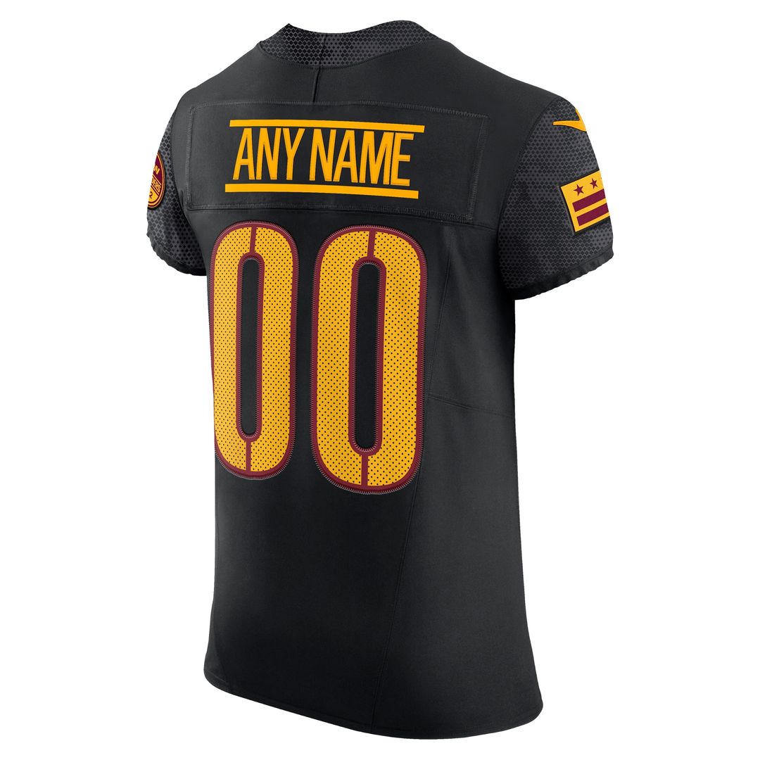 Washington Commanders Nike Alternate Vapor F.U.S.E. Elite Custom Jersey - Black