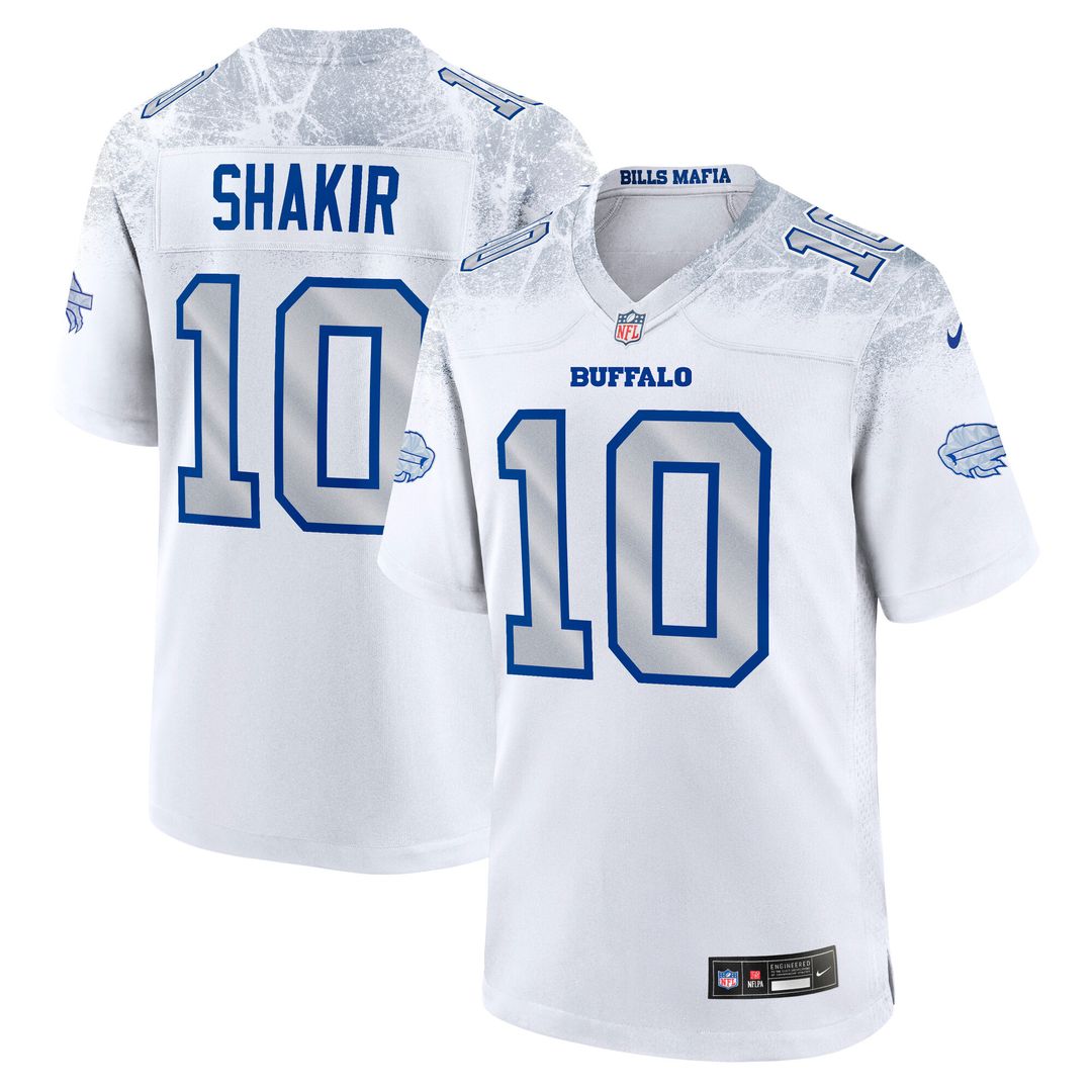 Khalil Shakir Buffalo Bills Nike 2025 Rivalries Collection Game Jersey - White