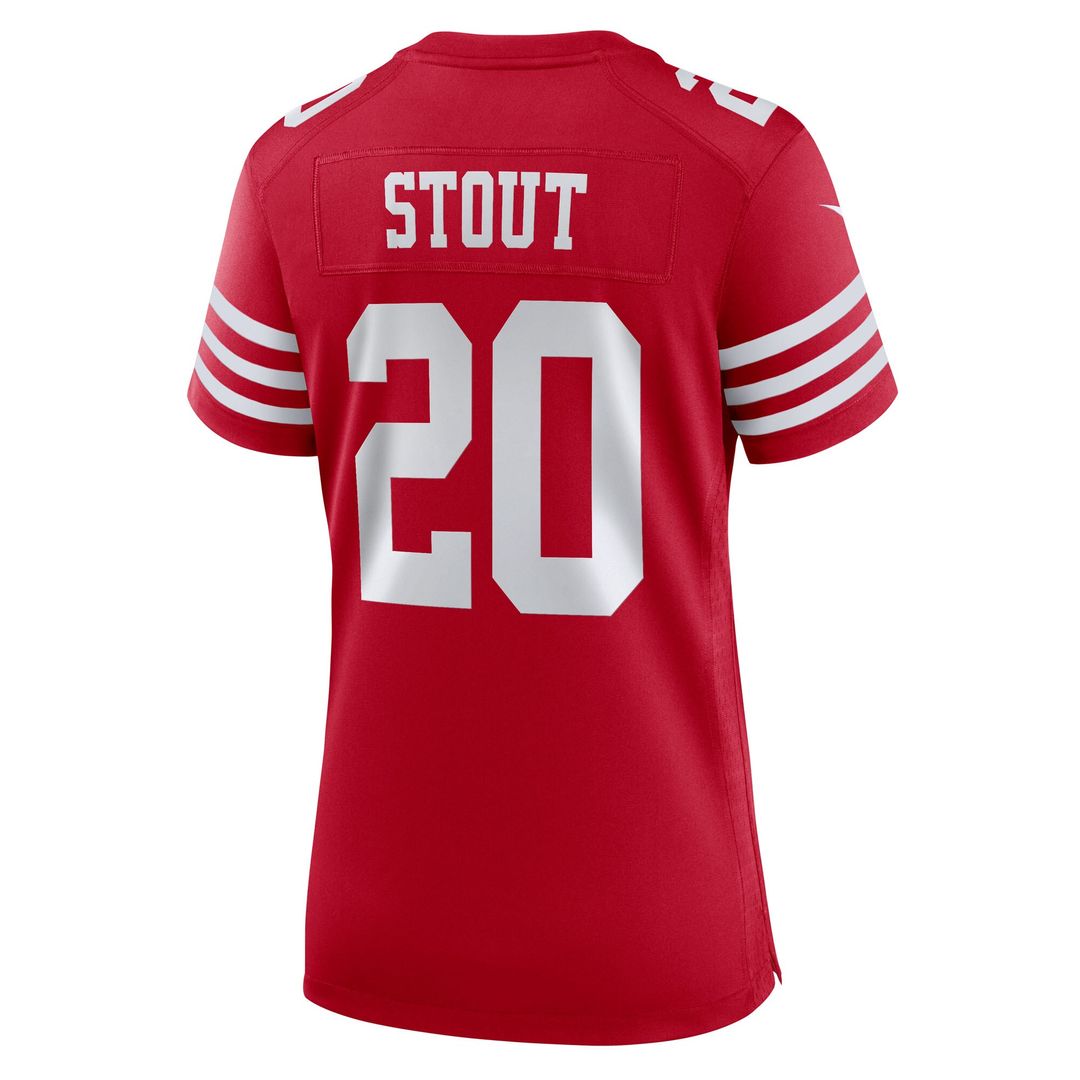 Upton Stout San Francisco 49ers Nike Women's Team Game Jersey -  Scarlet