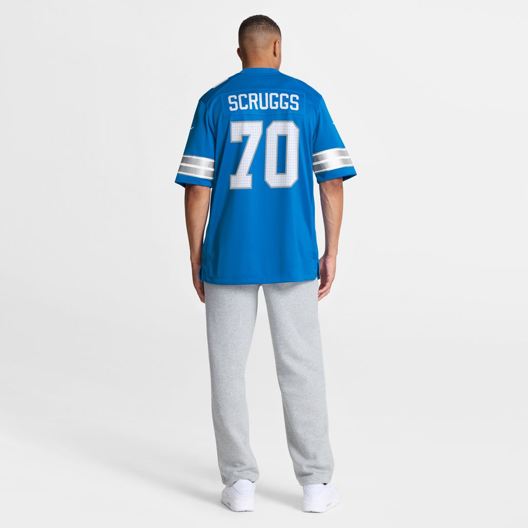 Juice Scruggs Detroit Lions Nike Team Game Jersey -  Blue