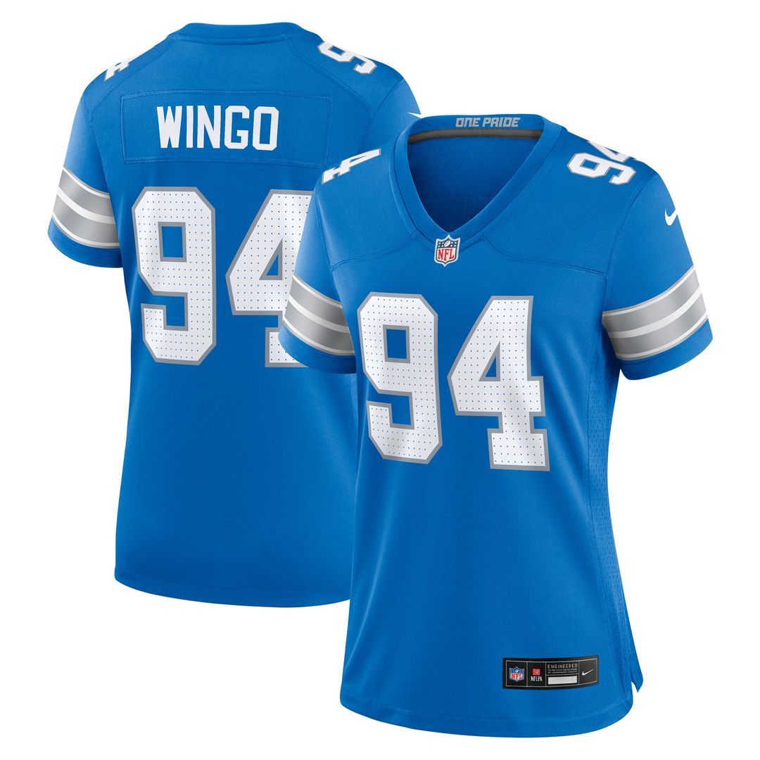 Mekhi Wingo Detroit Lions Nike Women's Team Game Jersey -  Blue